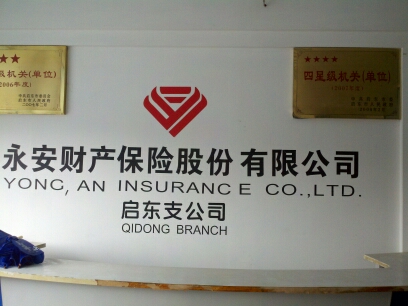 永安财产保险股份有限公司启东支公司