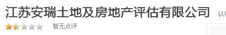 江苏安瑞土地及房地产评估有限公司