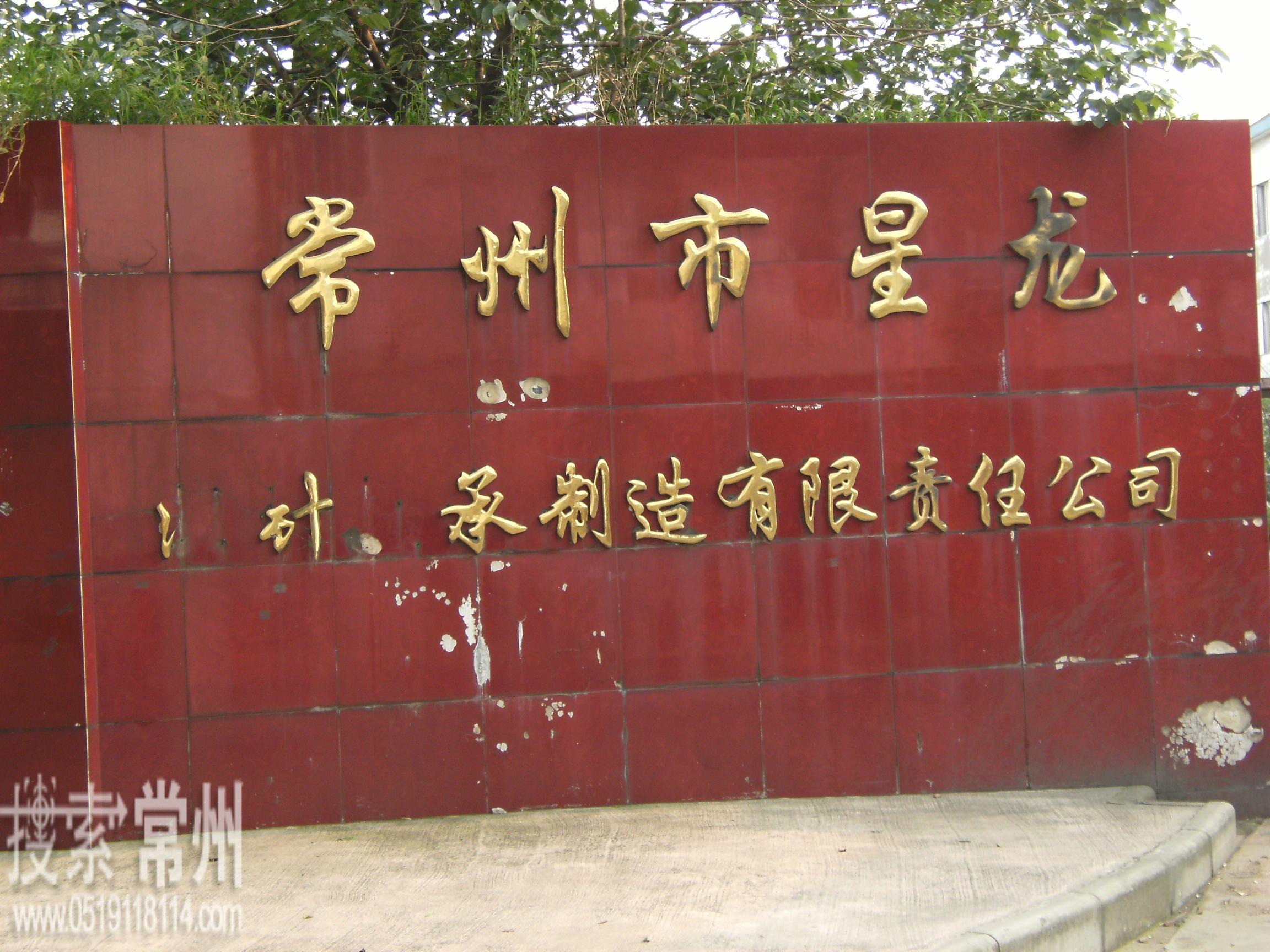 常州市星龙滚针轴承制造有限责任公司