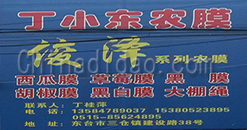 东台市三仓镇丁小东农膜