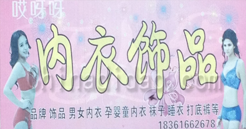 东台市富安镇哎呀呀内衣饰品